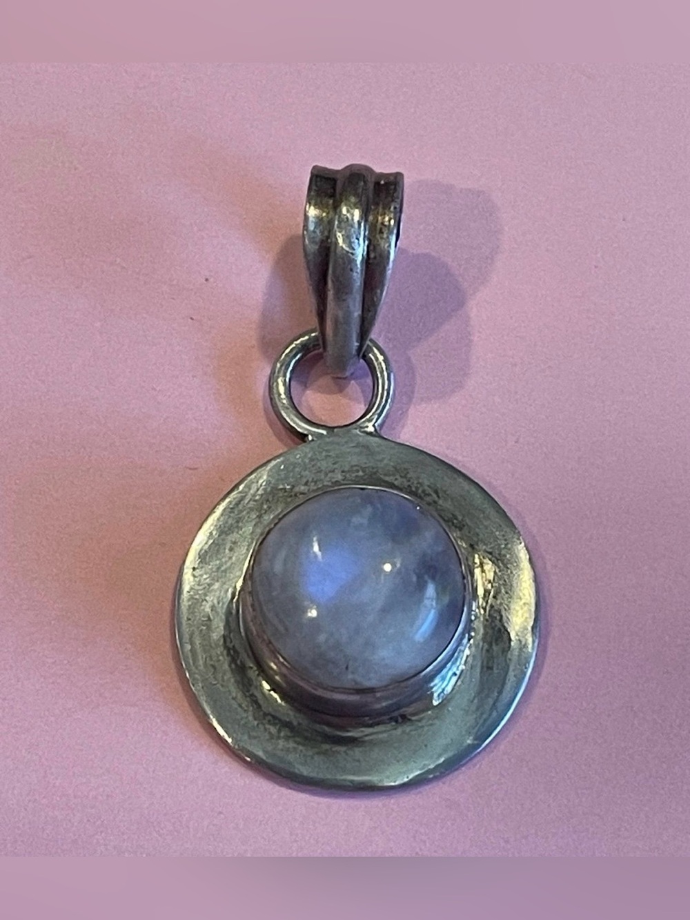 Sterling Silver Moonstone Pendant #7851